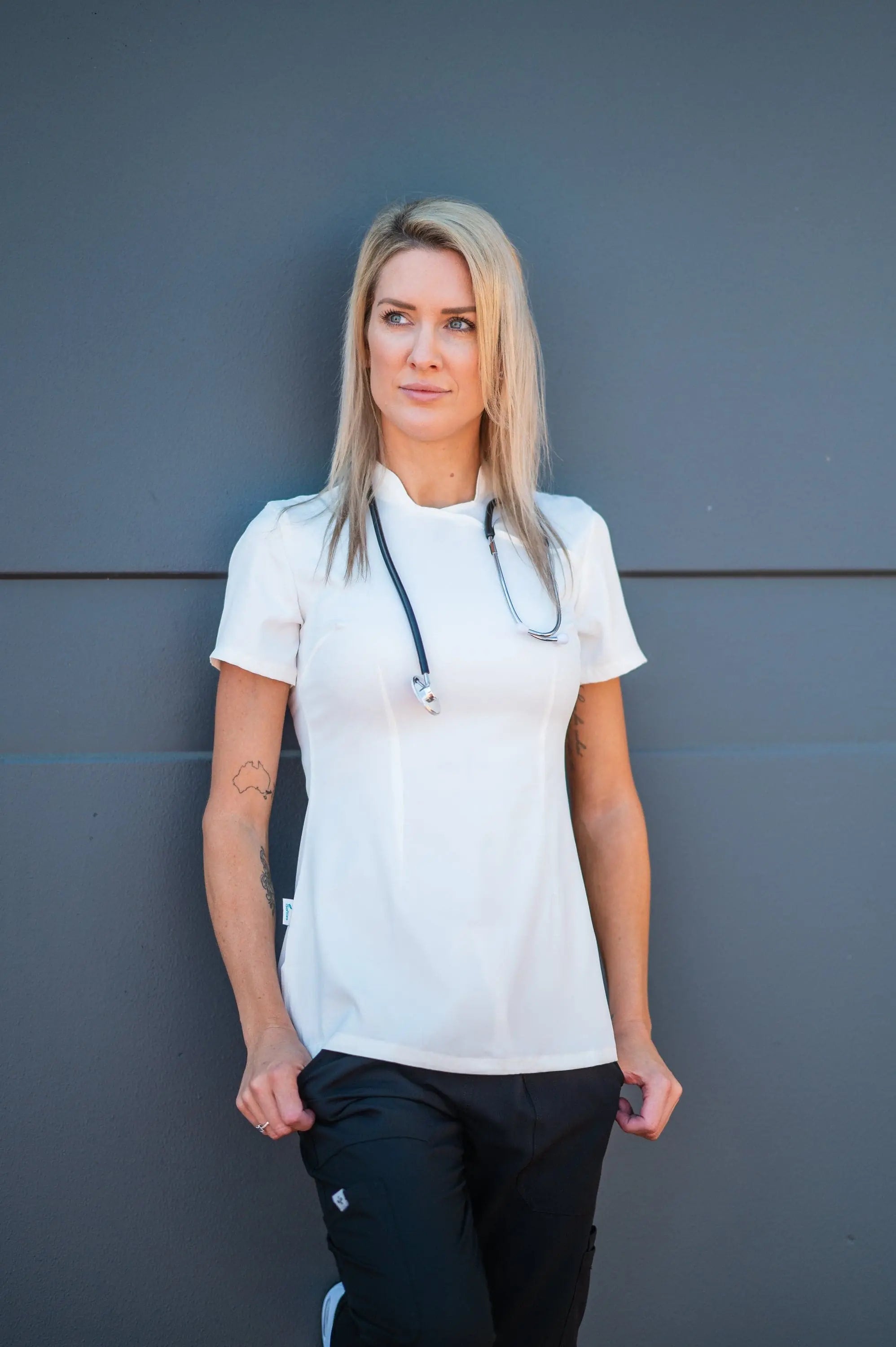 Softies Devon Premium Spa Tunic DT01 - Simply Scrubs Australia